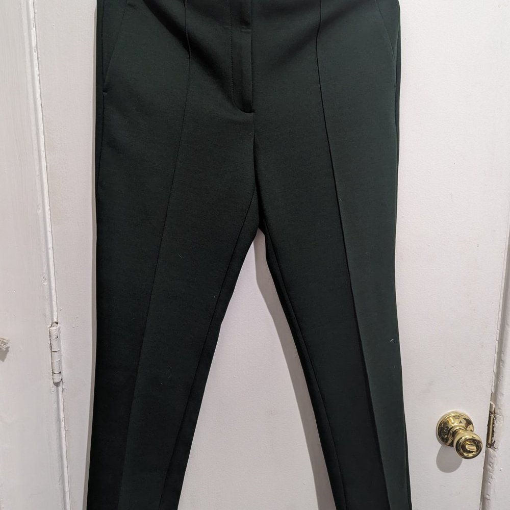 The Ankle Pant in Double Knit - Deep Leaf Green